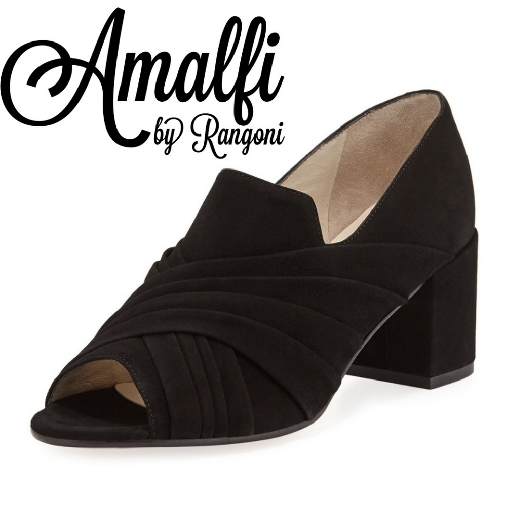 AMALFI BY RANGONI Cilindro Wrapped Suede Pump 10B - Picture 1 of 5
